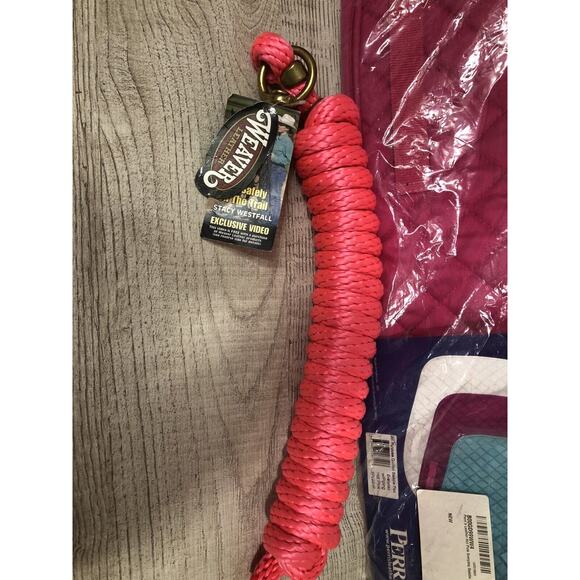 Perri’s Everyday Saddle Pad Poly fill Flannel Quilted Weather Weaver Rope - Picture 8 of 8